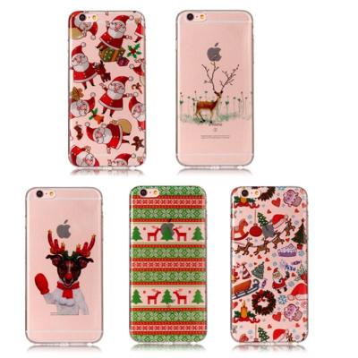 Voor iPhone 6 Plus & 6s Plus kerst Speeltuin patroon hoge transparantie TPU beschermende softcase Voor iPhone 6 Plus & 6s Plus kerst Speeltuin patroon hoge transparantie TPU beschermende softcase