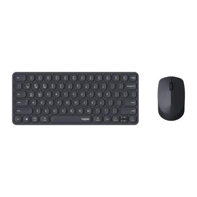 Rapoo 9010M Multi-mode Wireless Ultra-Slim Desktop Set Toetsenbord Zwart