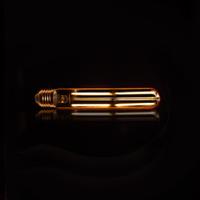 LifestyleFurn Kooldraadlamp 'Buis' 18,5cm, LED E27 4W, kleur Amber, dimbaar - thumbnail