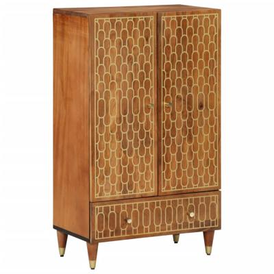 Hoge kast 60x33x100 cm massief mangohout