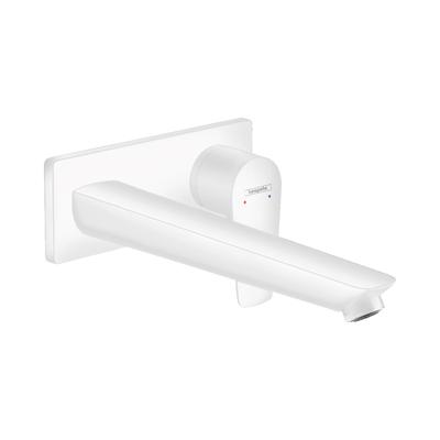 Wastafelmengkraan Talis E HansGrohe Afdekset Uitloop 22.5 cm en Afvoerplug Mat Wit Wastafelmengkraan Talis E HansGrohe Afdekset Uitloop 22.5 cm en Afvoerplug Mat Wit