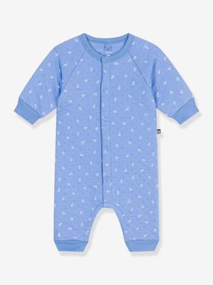Lange baby-overall met kleine ankers print van PETIT BATEAU blauw