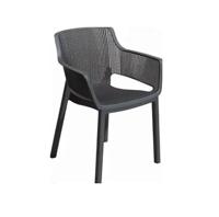 Keter stapelstoel Eva - antraciet - thumbnail