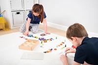 Tickit Houten Sorteerbak 6 vakjes - thumbnail