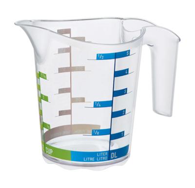 Rotho Domino Maatbeker 0.5L Transparant