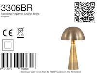 Mexlite Tafellamp Pimpernel H 42 cm brons - thumbnail