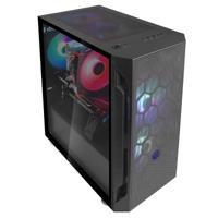 SilverStone sst-fah1mb-pro midi tower behuizing (zwart | 3x usb-a | rgb | tempered glass) - thumbnail