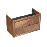 Onderkast Forzalaqua Gela 100x51x60 Cm 2 Softclose Lades Noten Pure Walnut - thumbnail