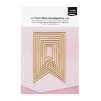 Vaessen Creative • essentials snij- en embossingmallen banner 8stuks - thumbnail