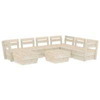 8-delige Loungeset pallet geïmpregneerd vurenhout - thumbnail