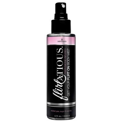 Flirterig Vanille, Suiker, & Zoete Erwt Feromoon Body Mist 125 m Sensuva