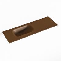 MONDIAZ EDEN Rust solid surface inleg wastafel voor toiletmeubel 70cm. Positie wasbak links - thumbnail