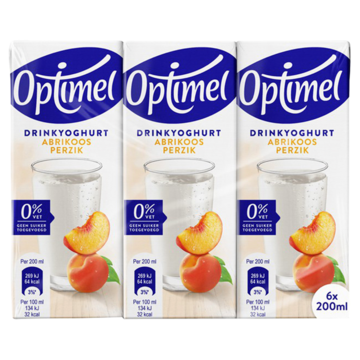 Drinkyoghurt optimel ll perzik abrikoos 20cl