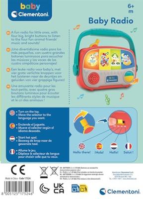 Clementoni Baby Radio + Licht en Geluid