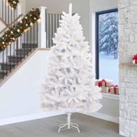 VidaXL Kunstkerstboom met 300 led wit 270 cm pvc en metaal - thumbnail