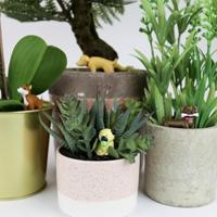 Bloempot honden (set van 4) - thumbnail