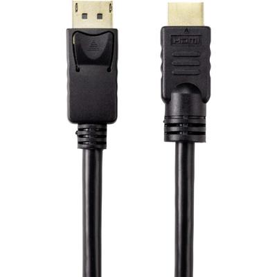 Renkforce RF-4581872 DisplayPort-kabel DisplayPort / HDMI Adapterkabel DisplayPort-stekker, HDMI-A-stekker 15.00 m Zwart