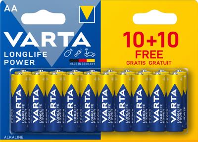 Varta AA Longlife Power Alkaline 20x