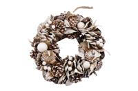 Krans Northern Glow Snow D30cm wit - thumbnail