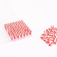 Vaessen Creative • strijkkralen tweekleurig rood-wit 550st. - thumbnail