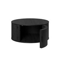 Salontafel - Rond - MDF - Zwart - Essential - Diameter 80 cm Hoogte 36 cm - RONIN - thumbnail