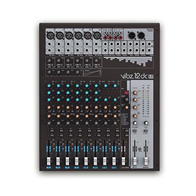 LD Systems VIBZ 12 DC 12-kanaals mixer met DFX en compressor