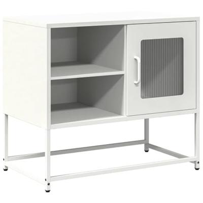 Tv-meubel 68x39x60,5 cm staal wit