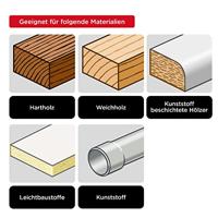 kwb 498477 Gatenzaagset 5-delig 60 mm, 68 mm, 74 mm, 81 mm, 95 mm 1 stuk(s) - thumbnail