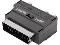 ASSMANN Electronic 84548 Scart RCA, SVHS Zwart kabeladapter/verloopstukje - thumbnail