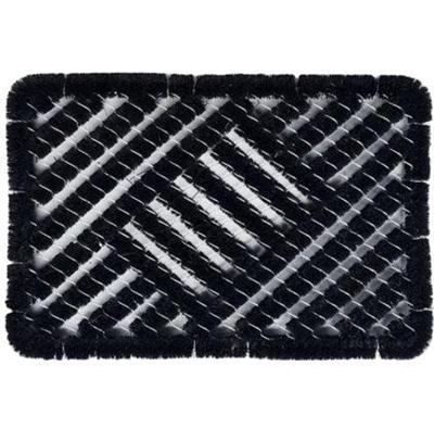 Borstelmat deurmat kokos zwart 40x60cm