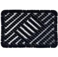 Borstelmat deurmat kokos zwart 40x60cm - thumbnail