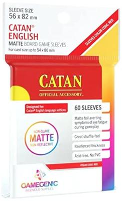 Gamegenic: Matte Board Game Sleeves - Catan Red