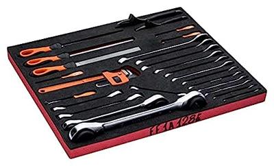Bahco Foaminlay Fit&Go 3/3 met sleutels en vijlen - 18-delig - FF1A128 Bahco Foaminlay Fit&Go 3/3 met sleutels en vijlen - 18-delig - FF1A128