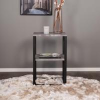 Nohr Nachtkastje 'Ram' Betonlook, 45 x 30cm, kleur Zwart - thumbnail