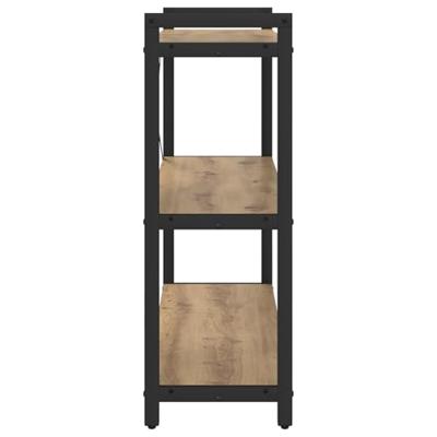 Boekenkast artisanaal eikenkleurig 80 x 30 x 83 cm Bewerkt hout Boekenkast artisanaal eikenkleurig 80 x 30 x 83 cm Bewerkt hout