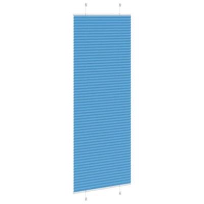 Pliss rolgordijn 75x200 cm stofbreedte 74,4 cm polyester blauw