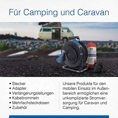 Schwabe Camping CEE Contactstop 230V 16A 3-polig, 6h IP44 - thumbnail