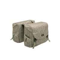 New Mondi joy double fietstas - waterafstotend polyester - racktime - ivy grey - thumbnail