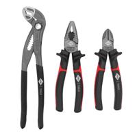 Airpress Tangenset 3-delig - combinatietang, zijkniptang en waterpomptang - 75261 - thumbnail