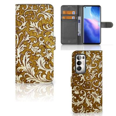 Wallet Case OPPO Find X3 Neo 5G Barok Goud Wallet Case OPPO Find X3 Neo 5G Barok Goud