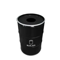 Statiegeld prullenbak 200L - Blikjes - Met gat in deksel - thumbnail