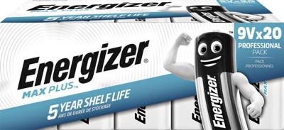 Batterij energizer max plus 20x 9v alkaline Batterij energizer max plus 20x 9v alkaline