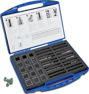 BÖLLHOFF draadsnijtap assortiment "helicoil plus" helicoil-plus rep-sort. 132-tlg. m6-m10