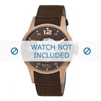 Breil horlogeband BW0271 Croco leder Bruin + geel stiksel - thumbnail