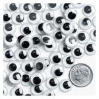 Colorations - zwarte zelfklevende wiebeloogjes, 1000st. - thumbnail