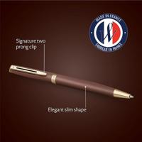 Waterman Hémisphère Metalic balpen, medium, koperrood GT, giftbox - thumbnail
