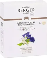 Maison Berger Paris navulling autoparfum musk flowers 2 stuks - thumbnail