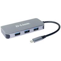 D-Link 6-in-1 USB-C Hub with HDMI/Gigabit Ethernet/Power Delivery DUB-2335 - thumbnail