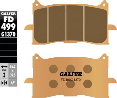 GALFER remblokken "fd499" brake pad fd499 g1370 sint.metal street