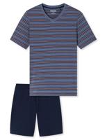 Schiesser Schiesser Heren Pyjama Short bluegrey 183588 54/XL - thumbnail
